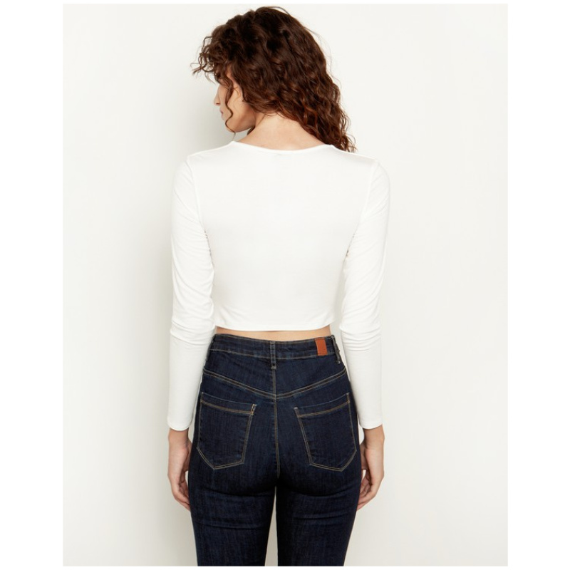 TOI&MOI  Cropped top με κόμπο